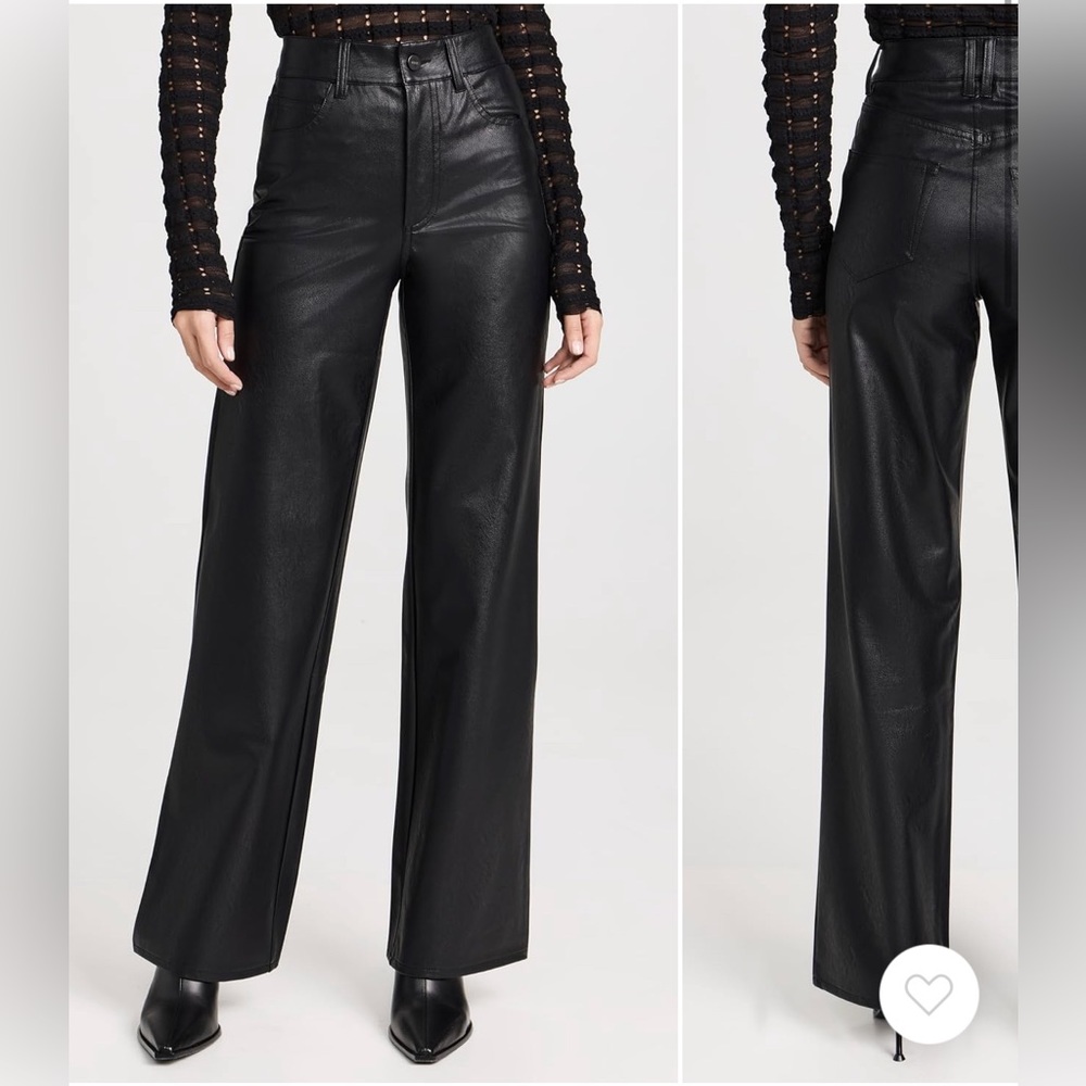 Paige Leather Pants. Size 27. Worn 3 times